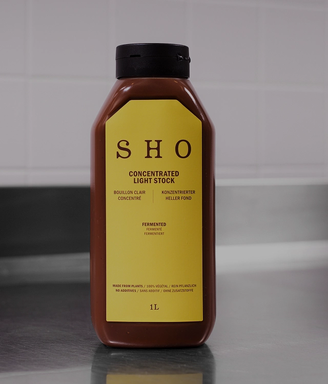 Bouteille de fond clair concentré SHO, recommandée pour le poulet, le porc et les légumes